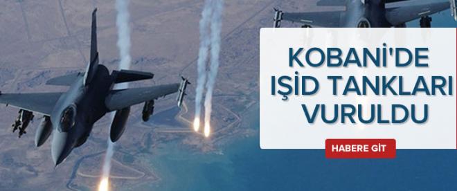 Kobanide IŞİD tankları vuruldu