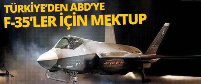 Türkiyeden ABDye F-35ler için mektup!