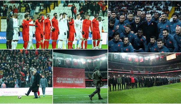 Futbolun yıldızları teröre karşı tek yürek oldu