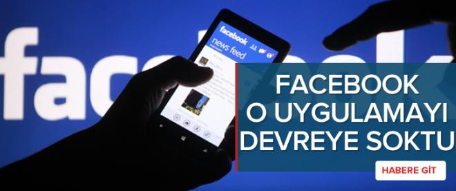 Facebook o uygulamayı kullanıma sundu