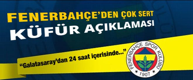 Fenerbahçeden küfür açıklaması