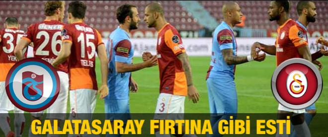 Galatasaray fırtına gibi esti