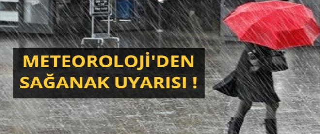 Meteorolojiden sağanak uyarısı !