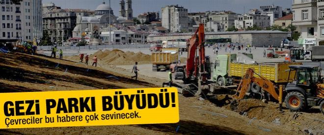 Gezi Parkı büyüdü