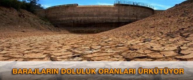 Barajlardaki doluluk oranları ürkütücü