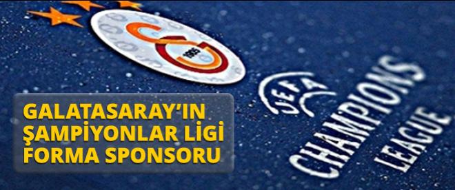 Galatasarayın Şampiyonlar ligi forma sponsoru