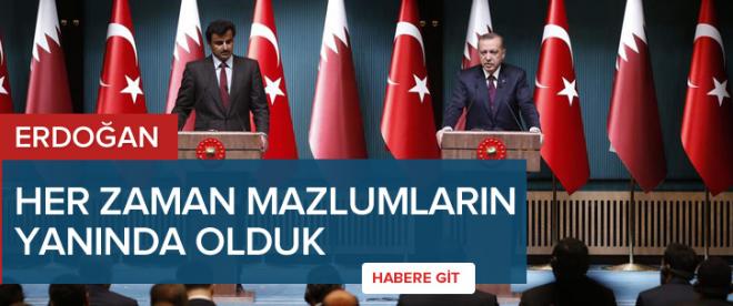 Her zaman mazlumların yanında olduk