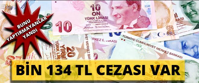 Bunu yaptırmayan yandı! Bin 134 TL cezası var