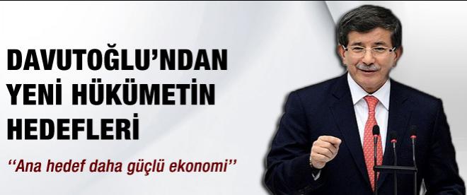 Davutoğlu Mecliste hükümet programını okuyor