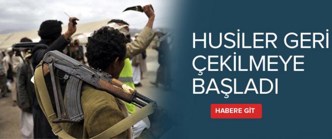 Husiler geri çekilmeye başladı