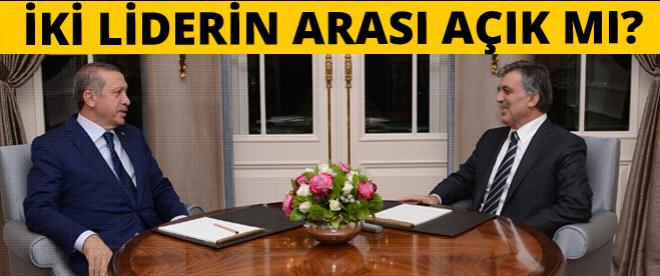 Gül ile Erdoğanın arası bu konuda açıldı mı?