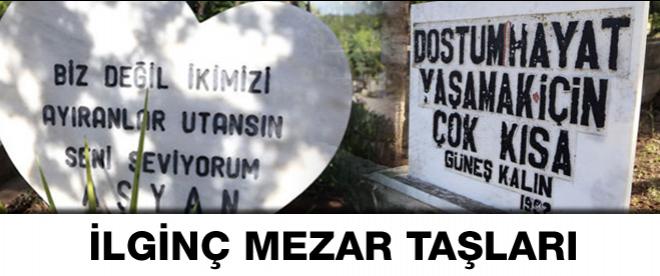 İlginç mezarlık, ilginç mezar taşları!