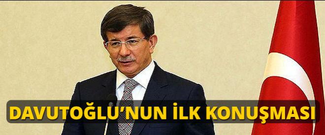 Başbakan adayı Davutoğlunun konuşması