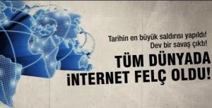 Tarihin en büyük saldırısı interneti vurdu!