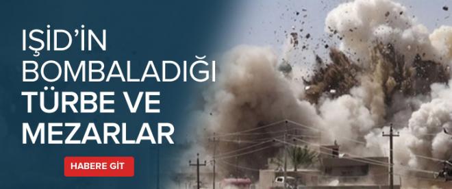 IŞİDin bombaladığı türbe ve mezarlar