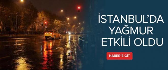 İstanbulda yağmur etkili oluyor