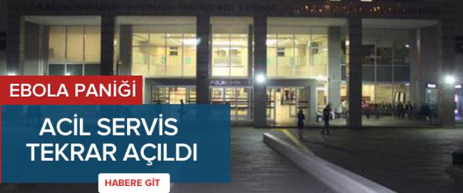 Kapatılan acil servis yeniden açıldı