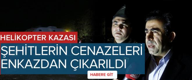 Kayıp helikopterin enkazından cenazeler çıkarıldı