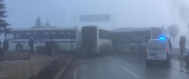 Konyada zincirleme kaza! Çok sayıda yaralı var!