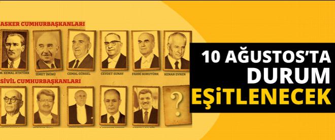 10 Ağustosta durum eşitlenecek