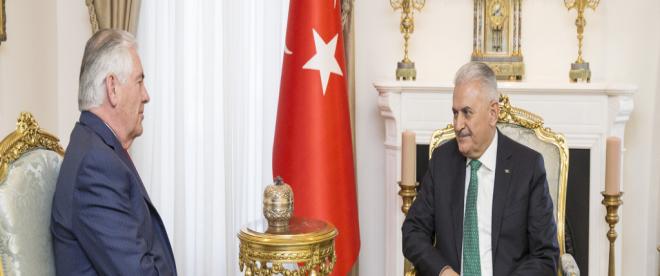 Başbakan Yıldırım ABD Dışişleri bakanı Tillerson ile görüştü