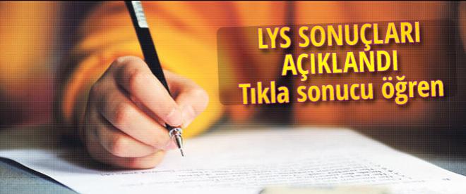 LYS sonuçları açıklandı TIKLA ÖĞREN