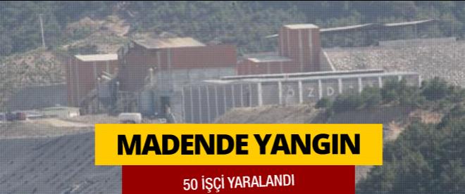 Bakır madeninde yangın: 50 yaralı