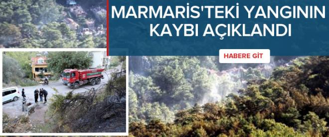 Marmaristeki yangının kaybı açıklandı