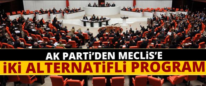 AK Partiden iki alternatifli program