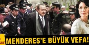 Menderese büyük vefa