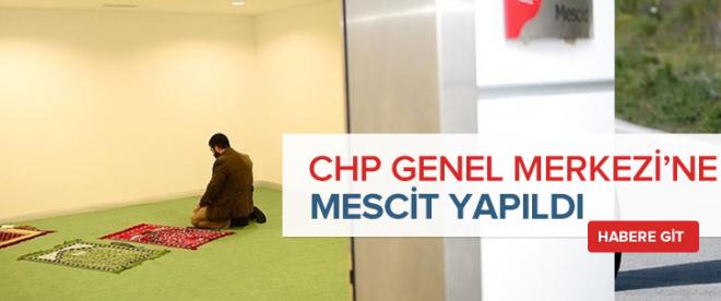 CHP Genel Merkezine mescit