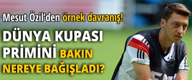 Mesut Özilden büyük jesti!