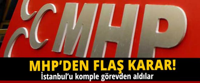 MHP İstanbulu görevden aldı