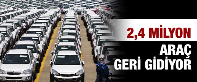 GM, 2,4 milyon aracı geri çağırdı