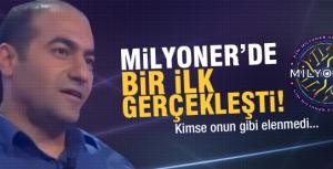 Milyonerde bir ilk gerçekleşti