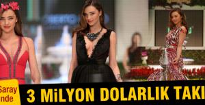 Üç milyon dolarlık takıyla çıktı