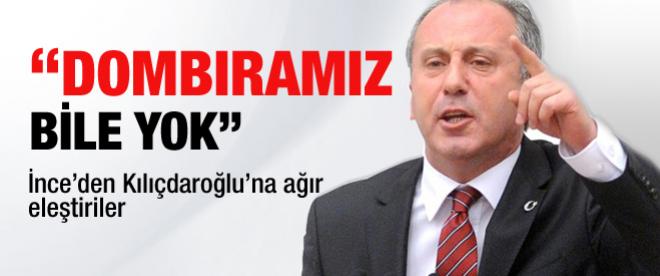 Muharrem İnce: "Bir Dombıramız Bile Yok"