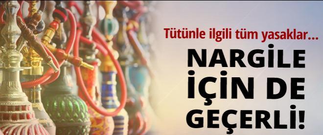 Nargileye de sigara yasakları geliyor