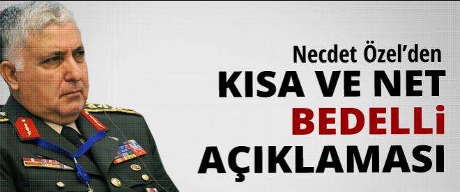 Özelden kısa ve net bedelli açıklaması