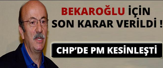 &quot;Mehmet Bekaroğlu kararı&quot; verildi!