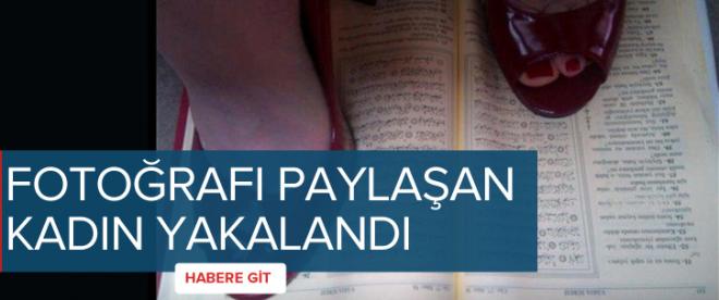 O fotoğrafı paylaşan kadın yakalandı