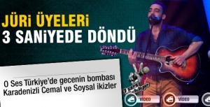 Jüri ikizlere dayanamadı 3 saniyede döndü