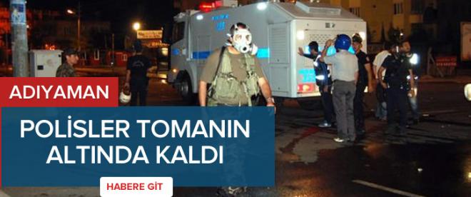 18 polis TOMAnın altında kaldı!