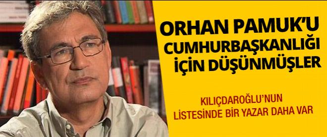 Orhan Pamuka aday olarak düşünmüşler!