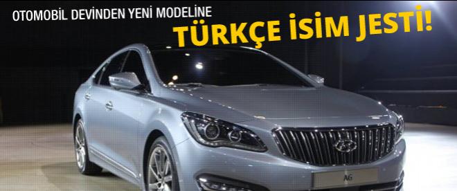 Hyundaiın yeni arabasına Türkçe isim