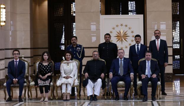 Erdoğan, Pakistanın Ankara Büyükelçisi Gaziyi kabul etti