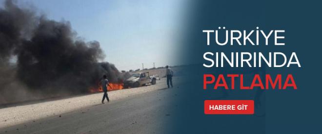 Türkiye sınırında patlama