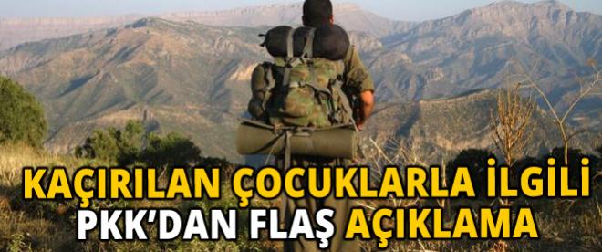 PKK'dan flaş açıklama