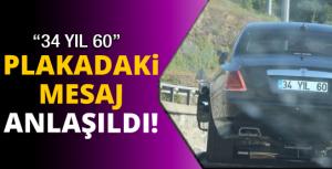 Plakadaki mesaj anlaşıldı