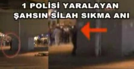 testİşte polise ateş açan eylemci!